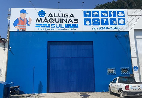 Loja de Itajaí - Aluga Máquinas Sul